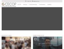 Tablet Screenshot of cecop.com.br