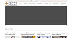 Desktop Screenshot of cecop.es