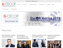 Tablet Screenshot of cecop.es